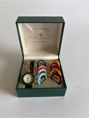 Vintage Gucci Change Bezel Watch Gold